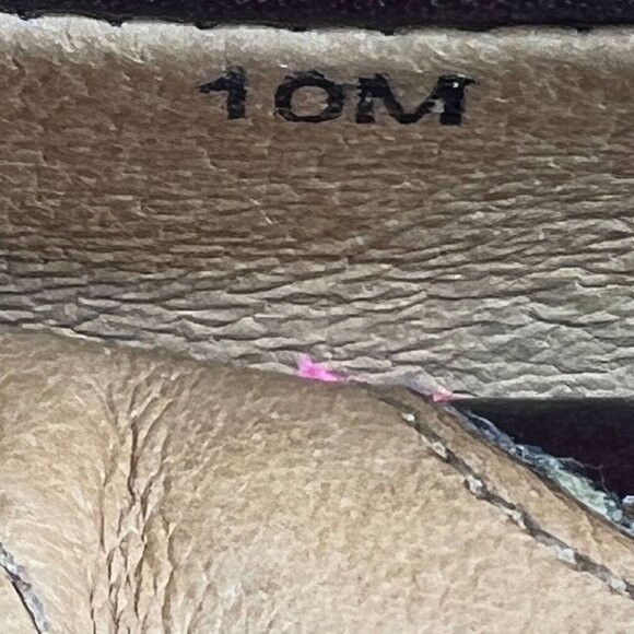 Nurture Womens Serene Brown Leather Low Casual Wedge Size 10 M Slip On Heels - Picture 8 of 10